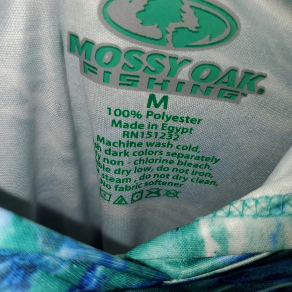Mossy Oak Women's Blue/Green Hoodie - Picture 6 of 9